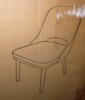 George Oliver Chenille Upholstered Dining Chair With Solid Wood Legs, Green $499 - 2