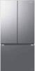 Samsung - 32 in. Wide 17.5 cu. ft. 3-Door French Door Counter Depth Smart Refrigerator with Twin Cooling Plus - Stainless Steel Look New On Working $1999
