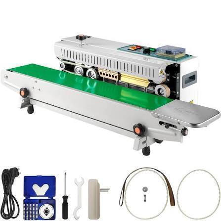VEVOR FR-900 Continuous Band Sealer, Automatic Horizontal Band Sealer 110V, Continuous Sealing Machine Temperature Control, Bag Sealer Machine for PVC Bags Films New In Box $399
