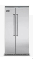 Viking Professional 42 Inch Counter Depth Built-In Side by Side Refrigerator with 25.32 Cu. Ft. Total Capacity, ProChill&trade; Temperature Management, Spillproof Plus&trade; Shelves, LED .New On Working $12999