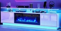 OneBlis 70" Fireplace TV Stand (Model: ON-TS09 (2 Boxes) New in Box $699