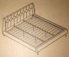 Novogratz Her Majesty Tufted Upholstered Bed Frame, King, Light Green Linen (2 Boxes) New in box $699 - 2
