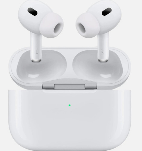 Apple AirPods Pro (2nd Gen) Wireless Earbuds, Up to 2X More Active Noise Cancelling, Adaptive Transparency, Personalized Spatial Audio MagSafe Charging Case (Lightning) Bluetooth Headphones for iPhone, New in Box Factory Sealed $399