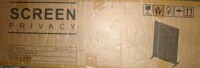Doevelina Metal Privacy Screen Fence Panel New in Box $399