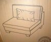 Homelegance - Traverse Armless Corduroy Chair in Beige Similar to Picture New In Box $799 - 2