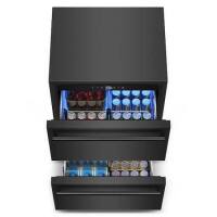 Nipus 23.42 in. 250 Plus Cans Single Zone 2-Drawer Built-in Beverage Cooler with 2-Swivel Casters in Stainless Steel New Floor Model On Working $1299
