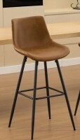 George Oliver Faux Leather Modern Low Back Counter Stool New in Box $299