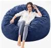 Trule Memory Foam Filled Bean Bag Chair with Soft Removeable Cover in Navy New in Box $299