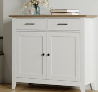 Lark Manor Ailynn Wood Accent Cabinets With 2 Drawers & 2 Doors New in Box $699