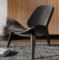 George Oliver Jiovanna Faux Leather Accent Chair in Dark Brown New in Box $499