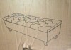 Red Barrel Studio Amalfi Upholstered Storage Bench in Dark Gray New in Box $499 - 2