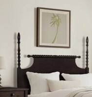 Madison Park Signature Beckett Morocco Brown Queen Solid Wood Low-Profile HEadboard Spindle Design New in Box $899