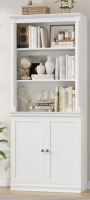 Gracie Oaks Tazmin 71" H Vertical Standard Bookcase with Cabinet in brown new in box $299