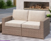 Latitude Run Amberson Fully Assembled 58.2'' Wide Outdoor Wicker Patio Sofa Loveseat with Cushions new in box $899