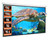 VEVOR - Manual Pull Down Projector Screen, 100 inch 16:9 4K 1080 HD Retractable Projector Screen, Auto-Locking Projection Screen - White Model: TL-100S-ASKU: 10213074 new in box $499