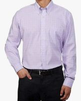 Kirkland Signature Men&rsquo;s Tailored Fit Dress Shirt, Red/Blue Plaid New with Tags Size 20 34/35