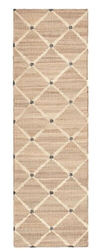 Annie Selke - Dash & Albert Kali Natural Handwoven Jute Rug, Runner 2.5 ft. x 8 ft., Natural New $399