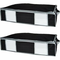 SuperPack 2-Pack Jumbo Underbed Storage Tote with Compression Bag 26&rdquo; x 20&rdquo; x 6" -Brown Similar to Picture New In Box
