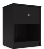 Tvilum Portland Black 1-Drawer 14.92 in. W Nightstand $199
