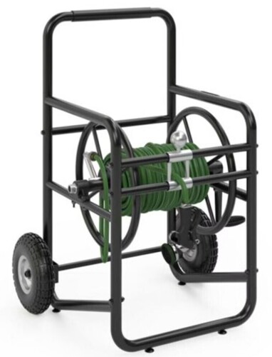 Suncast Professional Portable 200 Foot Garden Hose Reel Cart with Wheels, Black New In Box $299