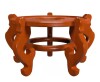 Red Lantern 15.5 in. Rosewood Fishbowl Stand in Honey New In Box $199