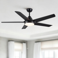 YUHAO Homedream 48" Modern Ceiling Fan With Light ABS Blades 3Cct Dimmable Reversible Dc Motor Timer Memory Remote New In Box $299