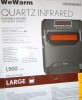 WeWarm Electric 6 Element Infrared Space Heater Black Plastic New In Box $199 - 2