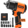 VEVOR 1/2-Inch Air Impact Wrench, High Torque Up to 1400 ft-lbs, Lightweight 4.6 lb Design Pneumatic Impact Gun with 11-PCS 1/2-Inch Drive CR-V Steel Impact Socket Set & Carrying Case New In Box $299
