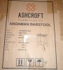 Foundry Select Winnetka Genuine Leather Counter and Bar Stool New In Box $299 - 2