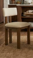 Latitude Run&reg; Janeene Dining Chair Rustic Countryside Wooden Kitchen Chair with Comfortable Upholstered Mid Century Side Chair for Living Room/Lounge/Restaurant New In Box $399