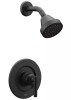 Moen Gibson&trade; One Handle Single Function Shower Faucet in Matte Black (Trim Only) $299