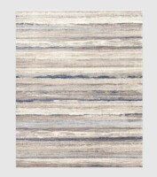 Surya 7'8"X10' Fiber Rug | Modern Blue Taupe Muted Stripes | Rectangle | Indoor | Low Pile $499