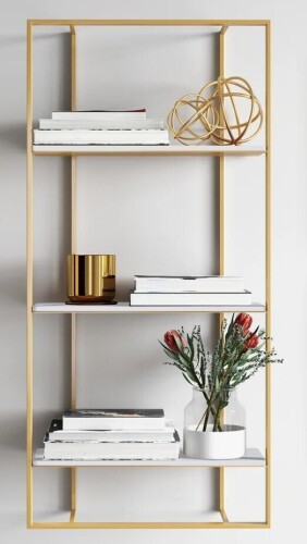 Mercury Row&reg; Scheffer 3 Piece Tiered Shelf New In Box $299