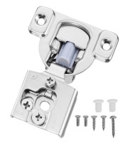 VEVOR Cabinet Hinges, 30 Packs Partial Overlay Kitchen Cabinet Door Hinges, 105 Degree Opening Angel Soft Close Concealed Cupboard Hinges for Framed Cabinet Type, with Mounting Screws New in Box $99