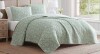 Martha Stewart 3-Piece King Quilt Set French Bird Floral Green New In Box $299