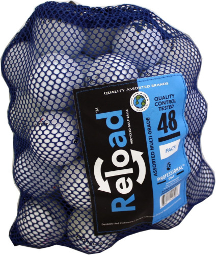 Reload Recycled Golf Balls 48 Ball Mesh Bag New $79