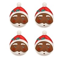 HGTV Home Selection Santa Plates (Set of 4) New In Box