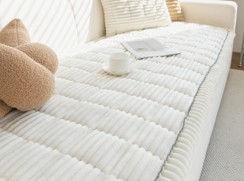 Latitude Run&reg; Soft Corduroy Box Cushion Sofa Slipcover, 90cm x 180cm New $89