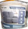 KinCam Loveseat Recliner Covers, Stretch Reclining Cover, Vanilla 2 Seat Jacquard Soft Recliner Slipcovers, Washable Recliner Couch Covers, Furniture Protector Covers with Pocket for Pet Kid $99 - 3