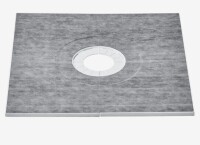 VEVOR Shower Curb Kit, 36"x36" Shower Pan Kit with 6.3" Central Drain, Lightweight EPS Shower Installation Kits with 2 Waterproof Cloths, Shower Pan Slope Sticks Fit for Bathroom New In Box $99