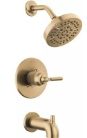 Delta Faucet Saylor&trade; Single Handle Multi Function Bathtub & Shower Faucet in Brilliance&reg; Champagne Bronze (Trim Only) New In Box $399