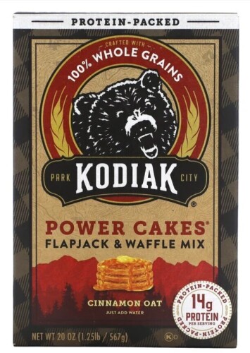 Kodiak Cakes, Power Cakes&reg;, Flapjack & Waffle Mix, Cinnamon Oat, 20 oz (567 g) / Kodiak Protein-Packed Power Cakes Buttermilk Pancake and Waffle Mix - 20oz: Whole Grain New Assorted Best by 6/2027