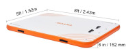 VEVOR 8 x 5 ft. Inflatable Floating Dock, Inflatable Dock Platform, Non-Slip Air Dock Platform, Floating Platform Island Raft for Pool Beach Ocean $299