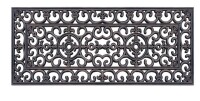 A1HC Medallion Scroll Rubber Door Mat 18" x 48" &ndash; Heavy Duty Outdoor Front Door Mat New In Box $99