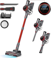 UML0 S3P Cordless Vacuum Cleaner, 45kPa Powerful Suction Vacuum Cleaners for Home, 55-Min Runtime Rechargeable Stick Vacuum, Self-Standing, for Pet Hair Carpet Hard Floor, LED Display $299