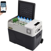 VEVOR Car Refrigerator, 12 Volt Car Refrigerator Fridge, 30 L Single Zone Portable Freezer with Wheels and Handle, -4?-68?, 12/24V DC and 100-240V AC Compressor Cooler for Outdoor, Camping, New in Box $399
