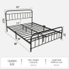 Winston Porter Colina Metal Bed, New in Box $299