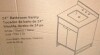 CosmoLiving Leona 24" Bathroom Vanity with Top in White with Gold Metal, New in Box $799 - 2