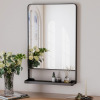 Ebern Designs Tillymae Rectangle Bathroom Vanity Mirror with Shelves, New in Box $299