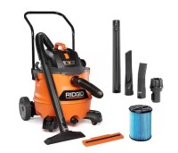 RIDGID 16 Gal. 6.5 Peak HP NXT Shop Vacuum Wet Dry Vac with Cart, Fine Dust Filter, Hose and Accessory Attachments HD1800 $299